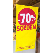 Poster SOLDEN 70%, 115 x 56 cm 