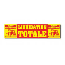 Bâche LIQUIDATION TOTALE L250 H 60 cm