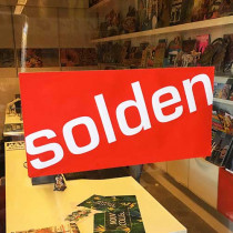 Affiche "SOLDEN" L60 H30 cm