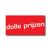 Affiche "DOLLE PRIJZEN" L60 H30 cm