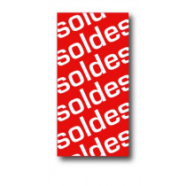 Affiche "SOLDES" L40 H80 cm