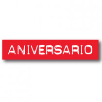 Cartel ANIVERSARIO, 70 x 14 cm 