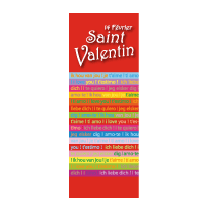 Affiche "Saint Valentin" L43 H115 cm
