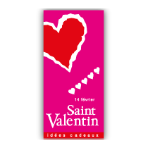 Affiche "Saint Valentin" L40 H83 cm