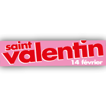 Affiche "Saint Valentin" L86 H20 cm