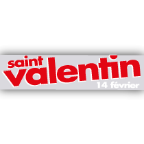 Affiche "Saint Valentin" L86 H20 cm