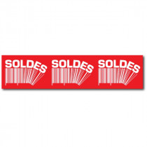 Affiche "SOLDES" L168 H40 cm