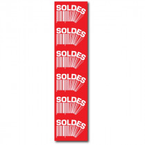 Affiche "SOLDES" L40 H168 cm