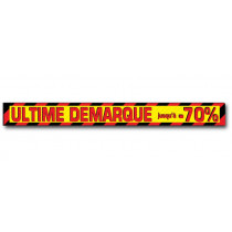 Sticker adhésif "ULTIME DEMARQUE" L200 H20 cm