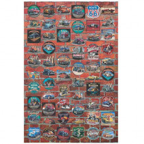 STICKER mat ROUTE 66  L152 H 227 cm