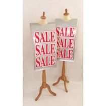 Affiche mannequin  "SALE..." L40 H168 cm