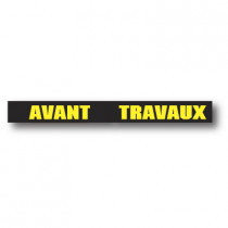 Affiche "AVANT TRAVAUX" XXL L200 H20cm