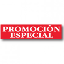 Cartel PROMOCION ESPECIAL, 82 x 20 cm 