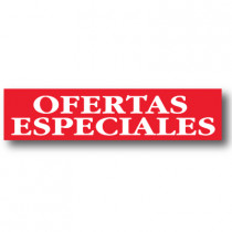 Cartel OFERTAS ESPECIALES, 82 x 20 cm 