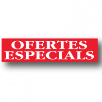 Cartel OFERTES ESPECIALS, 86 x 20 cm