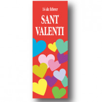 Cartel SANT VALENTI, 30 x 86 cm