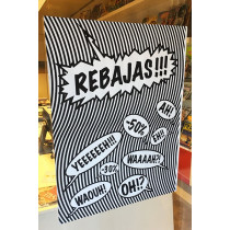 Cartel REBAJAS, L60  H80 cm