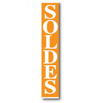 Affiche "SOLDES" L28 H168 cm