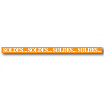 Bandeau "SOLDES...SOLDES...SOLDES..." L10 H168 cm