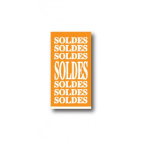 Affiche "SOLDES SOLDES SOLDES..." L40 H73 cm