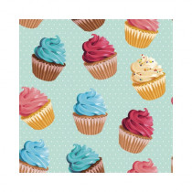 Sticker pour table IKEA Lack décor "CUPCAKES" L55 H 55 cm