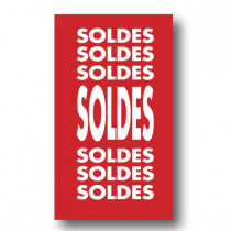 Affiche "SOLDES SOLDES SOLDES" L40 H72 cm