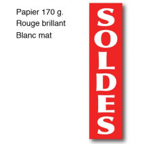 Affiche "SOLDES" L40 H165 cm