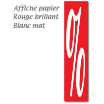 Affiche "%" L40 H165 cm