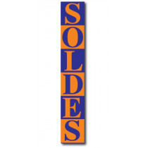 Affiche "SOLDES" L28 H168 cm