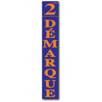 Affiche "2ème DEMARQUE" L28 H168 cm