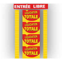 Kit de 4 affiches "LIQUIDATION TOTALE"