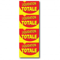 Affiche "LIQUIDATION TOTALE" L60 H170 cm