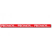 Affiche "PROMOS... PROMOS... PROMOS..." L170 H10 CM