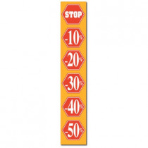 Affiche "STOP -10%...-50%" L30 H165cm