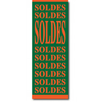 Affiche "SOLDES-SOLDES..." L60 H168 cm