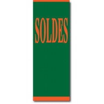 Affiche "SOLDES" L60 H168 cm