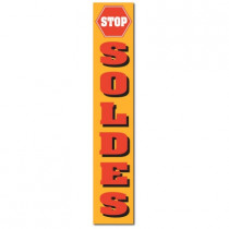 Affiche "STOP SOLDES" L30 H165 cm