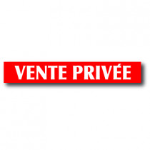 Affiche "VENTE PRIVEE" L85 H12 cm