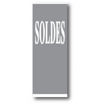 Affiche "SOLDES" L60 H168 cm