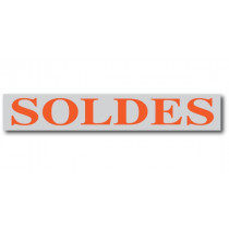 Affiche "SOLDES" L168 H28 cm