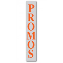 Affiche "PROMOS" L28 H168 cm