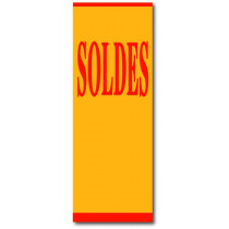 Affiche "SOLDES" L60 H168 cm