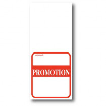 Paquet de 500 étiquettes papier  "PROMOTION" L52 H 120 mm