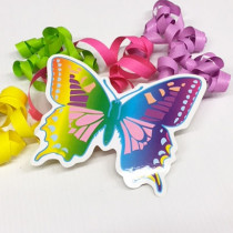 Paquet de 50 étiquettes "Papillon" L14 H11 cm