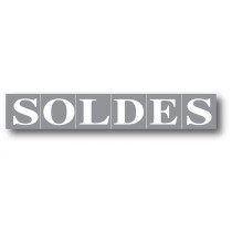 Affiche "SOLDES" L165 H28 cm