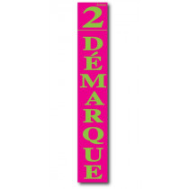 Affiche "2ème Démarque" L28 H168 cm
