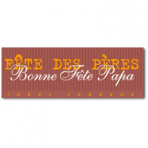 Affiche "Bonne Fête Papa" L82 H30 cm