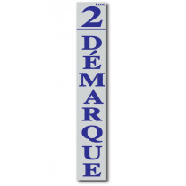 Affiche "2ème Démarque" L28 H168 cm