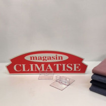 Carton "magasin CLIMATISE" L36 H11 cm