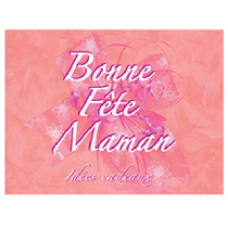 Affiche "Bonne Fête Maman" L80 H60 cm